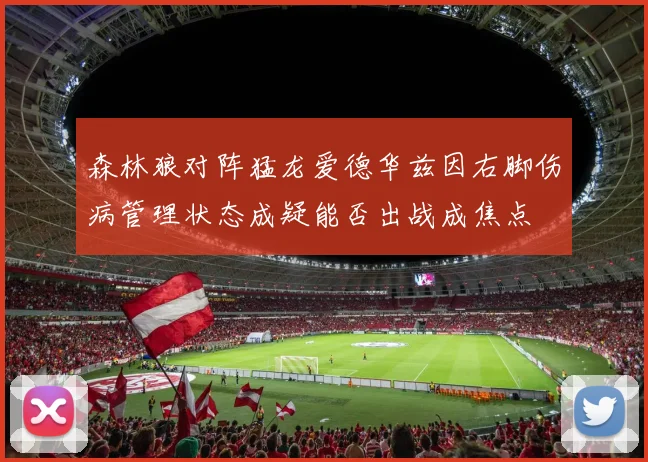 森林狼对阵猛龙爱德华兹因右脚伤病管理状态成疑能否出战成焦点